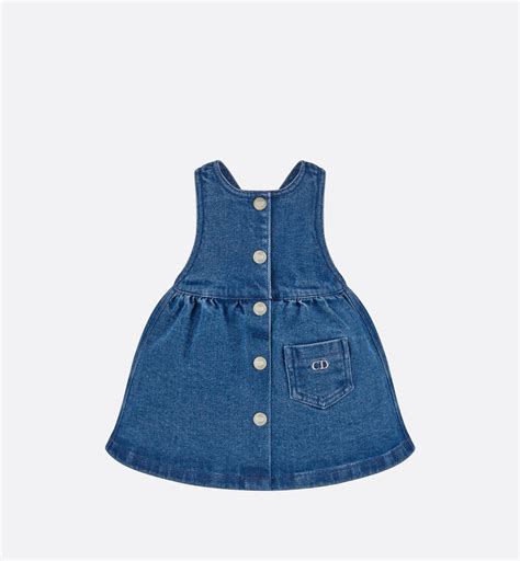 dior pinafore dress|Baby Pinafore Dress Blue Cotton Denim .